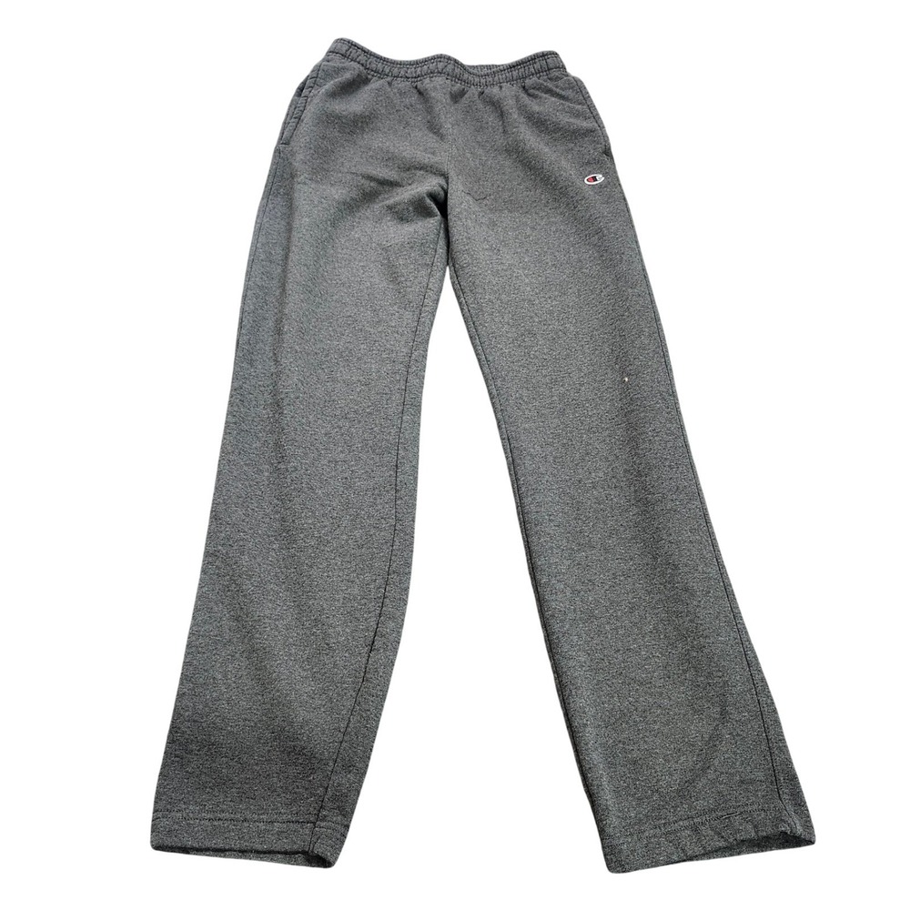 Champion Sweatpants Men M Jogger Gray Straight Leg Fleece EUC